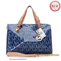 michael kors patent leer logo groot blauw boekentassen Online Tas Kopen psipp970